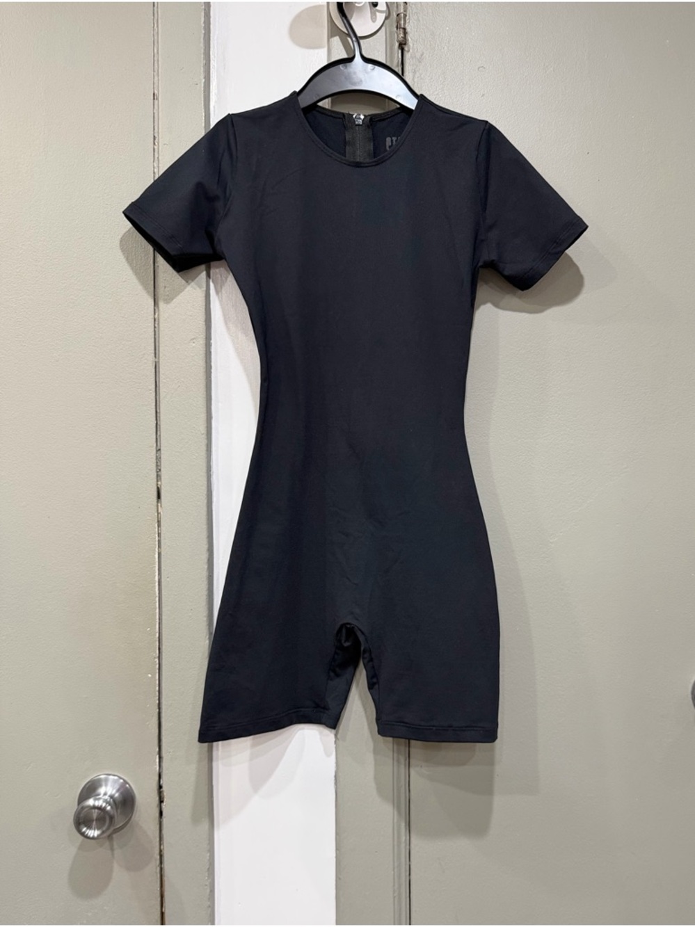 Stript  Short Sleeve  biker Bodysuit